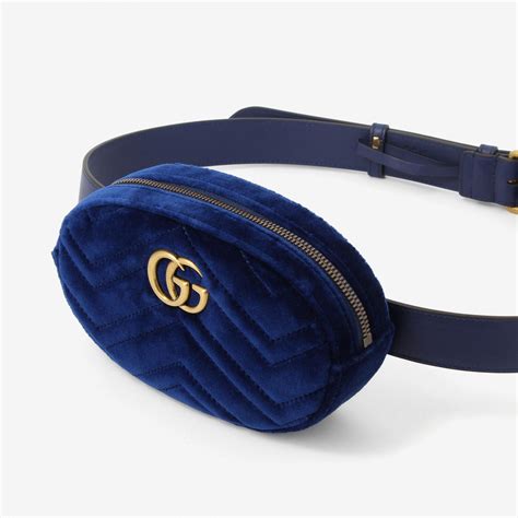 gucci petrol blue velvet bag|gucci marmont velvet belt bag.